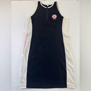 Boston Red Sox by Wear by Erin and Rews Black and White Women's Mini Dress